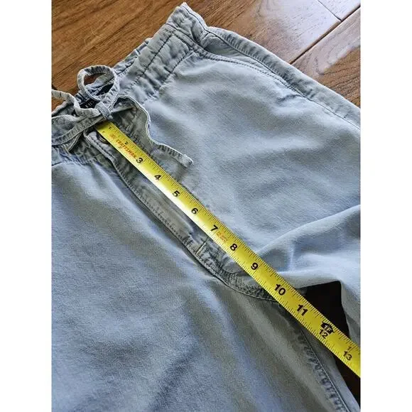 Fidelity Andy Paper Bag Wide Leg Pants Women's Size 27 Made in USA 100% Lycell - Picture 5 of 14